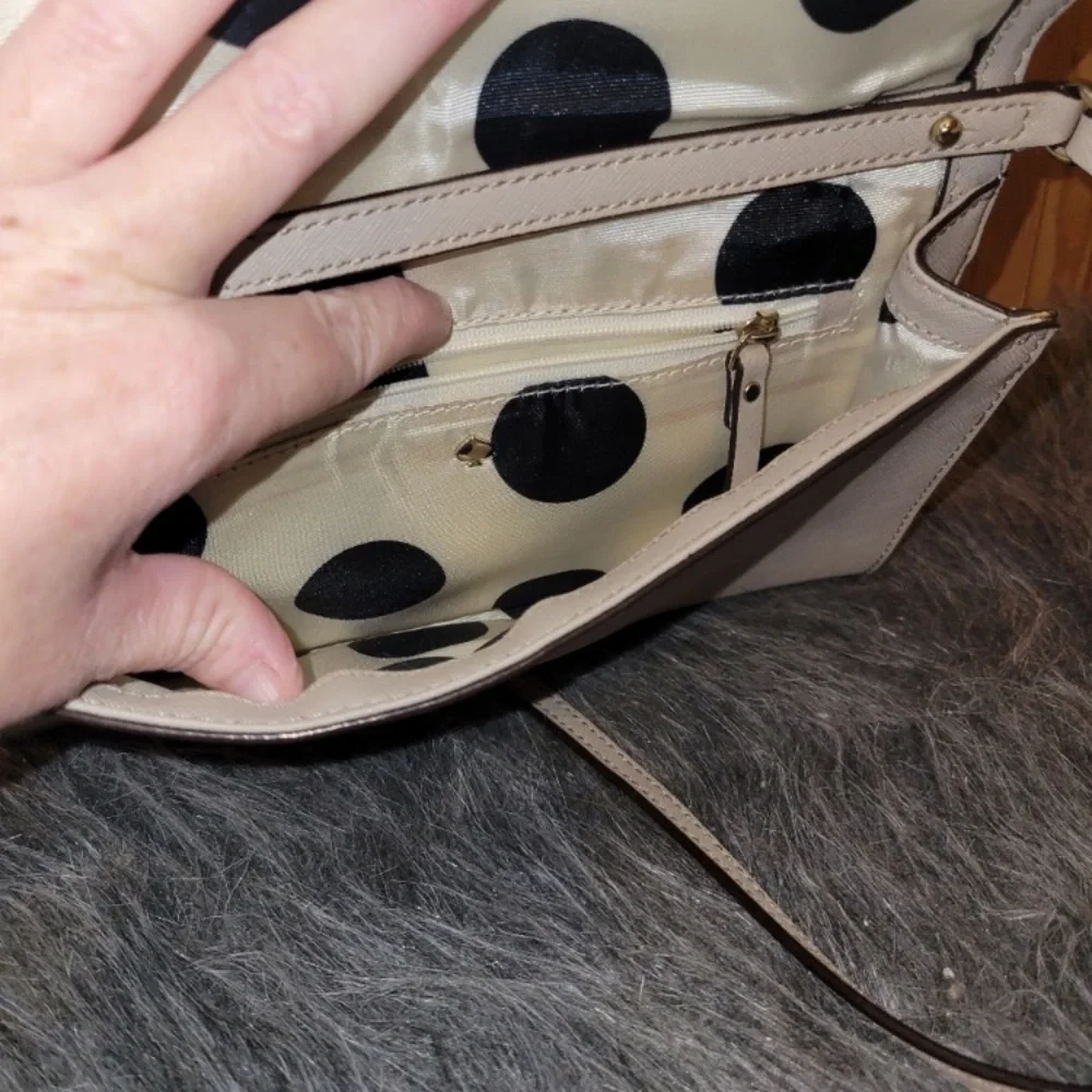 kate spade Cream Crossbody Wallet